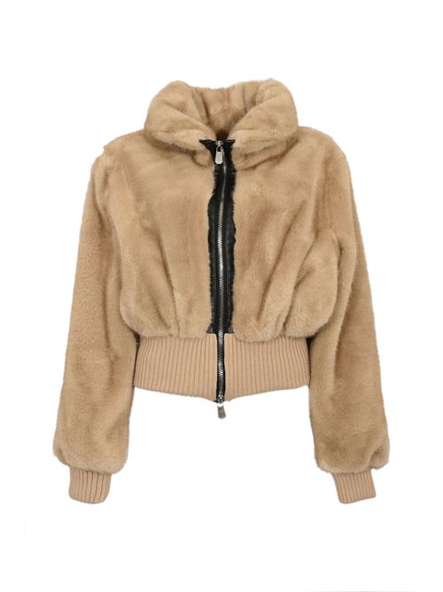 Bomber Bagels effetto pelliccia PINKO | 105399 A2PIC60